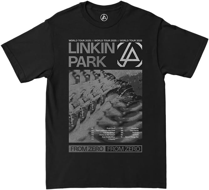 Linkin Park from Zero Box Collage Tee, Washed Black, Small